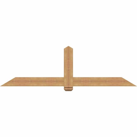 Ekena Millwork Eugene Smooth Timber Gable Bracket, Western Red Cedar, 84"W x 24"H x 3 1/2"D x 5 1/2"F, 7/12 Pitch GBW084X24X0406EUG00SWR